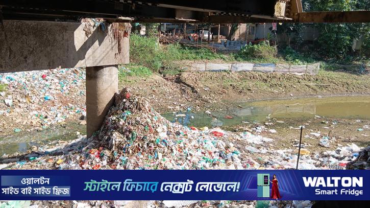 জুড়ী নদী যেন ময়লার ভাগাড়