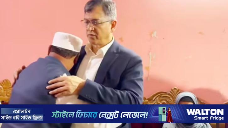 প্রতিদ্বন্দ্বী জামায়াত প্রার্থীর বাড়িতে সালাহউদ্দিন আহমেদ