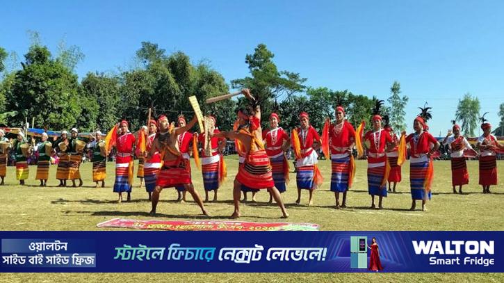 কলমাকান্দায় উদযাপিত গারোদের নবান্ন উৎসব ‘ওয়ানগালা’