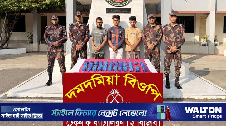 টেকনাফে বিপুল পরিমাণ ইয়াবাসহ আটক ৪