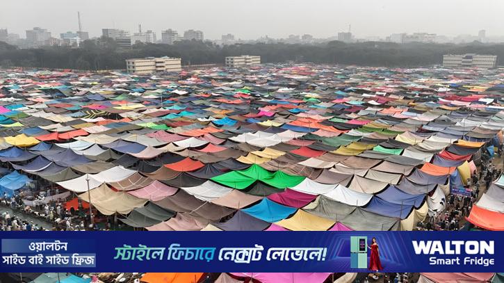 টঙ্গীর তুরাগতীরে ৫ দিনের জোড় ইজতেমা শুরু শুক্রবার