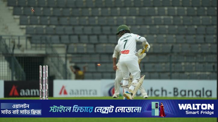 শতরান পেরিয়ে স্বস্তি নিয়ে লাঞ্চে বাংলাদেশ