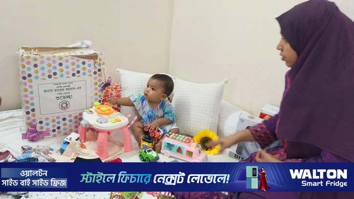 সেই শিশুর জন্য উপহার পাঠালেন তারেক রহমান