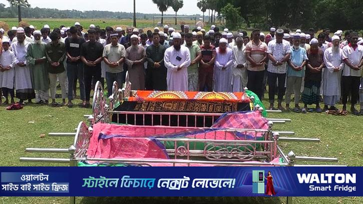 গাজীপুরে একই পরিবারের পাঁচজনকে হত্যা, নিহতদের দাফন সম্পন্ন