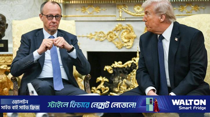 জার্মান চ্যান্সেলরকে তুলোধুনো করলেন ট্রাম্প