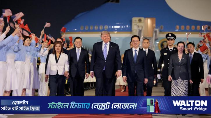 চীন পৌঁছেছেন ট্রাম্প