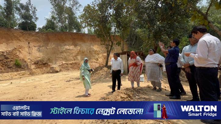 মানিকছড়িতে পাহাড় কাটা তদন্তে মাঠে কমিটি