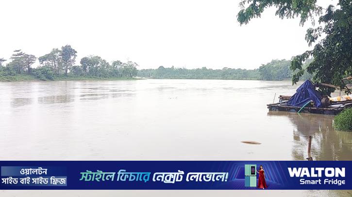 মৌলভীবাজারে বিপৎসীমার ওপরে জুড়ী নদীর পানি
