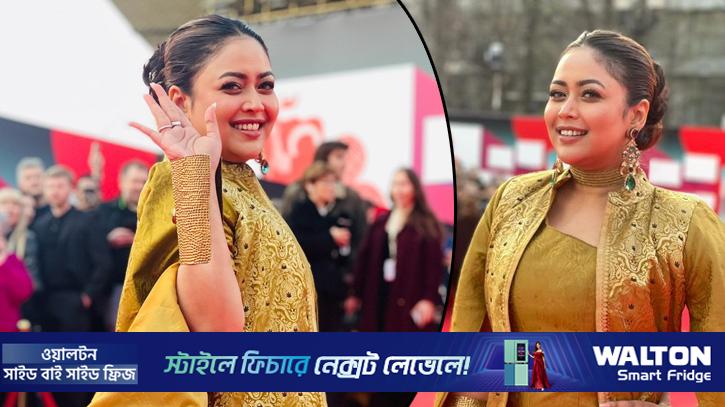 মস্কোর লাল গালিচায় দেশীয় ঐতিহ্যে উজ্জ্বল ভাবনা