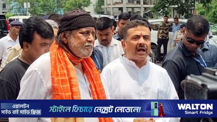 মিঠুনের বাড়িতে সৌজন্য সাক্ষাতে গেলেন শুভেন্দু