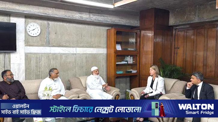 বিরোধীদলীয় নেতার সঙ্গে ইন্টারন্যাশনাল আইডিয়া প্রতিনিধিদলের বৈঠক