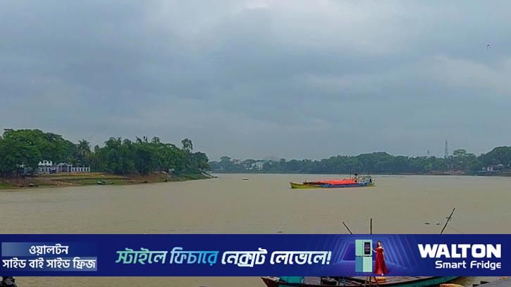 ঢল ও ভারী বৃষ্টিতে বাড়ছে সুনামগঞ্জে নদীর পানি