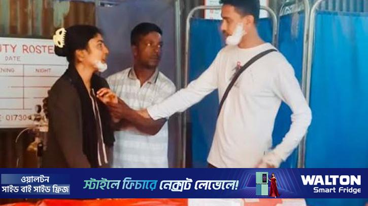 সড়কে বাবা-মায়ের চোখের সামনে ঝরে গেল শিশুর প্রাণ