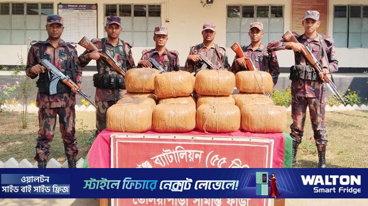 হবিগঞ্জে ৭৩ কেজি ভারতীয় গাঁজা জব্দ