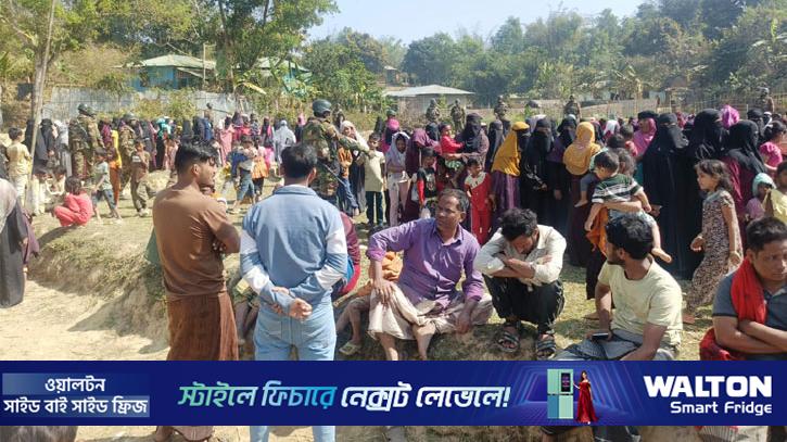 যৌথ বাহিনীর অভিযানে আটক ৬২২ রোহিঙ্গাকে ক্যাম্পে ফেরত
