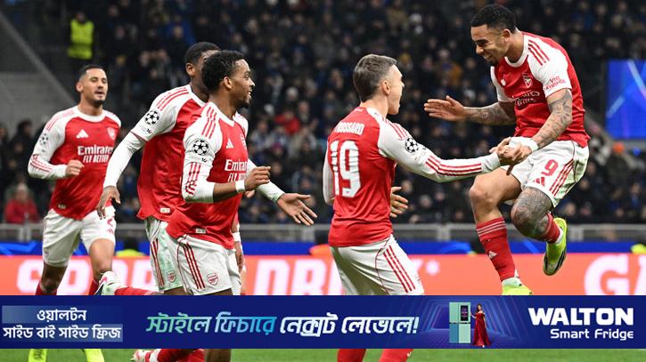 ইন্টারকে উড়িয়ে শেষ ষোলোতে আর্সেনাল