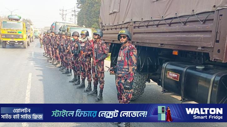 গাজীপুরে ১৪ প্লাটুন বিজিবি মোতায়েন