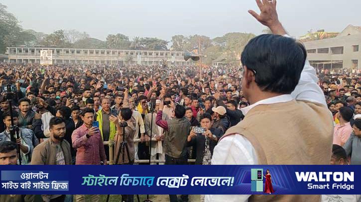 ঝিনাইদহ-৪: স্বতন্ত্র প্রার্থীর জনসভা ও শোভাযাত্রা