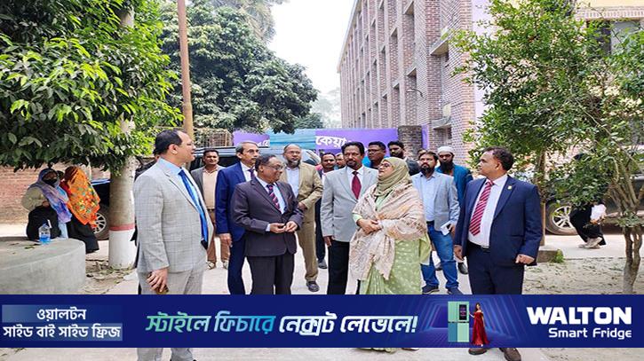 হাবিপ্রবির উন্নয়ন প্রকল্প পরিদর্শনে পরিকল্পনা কমিশন