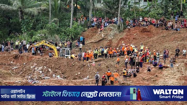 ইন্দোনেশিয়ায় ভূমিধসে নিহত ৭, নিখোঁজ ৮৮