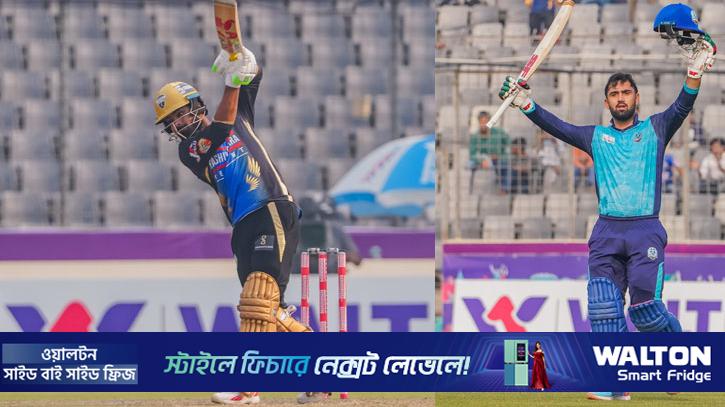 সেঞ্চুরির জবাব সেঞ্চুরিতে, হাসানের ঝড়ের পর তাওহীদ দেখালেন কারিশমা