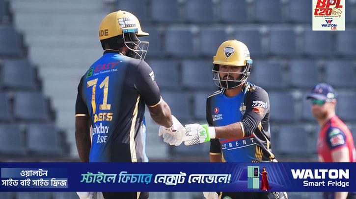 হৃদয়ের ৩ রানের আক্ষেপ, লড়াকু পুঁজি পেল রংপুর