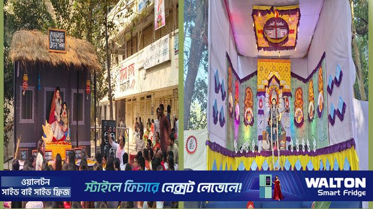 মূল্যবোধ ও সাম্প্রদায়িক চেতনায় ক্যাম্পাসজুড়ে সরস্বতীর আরাধনা