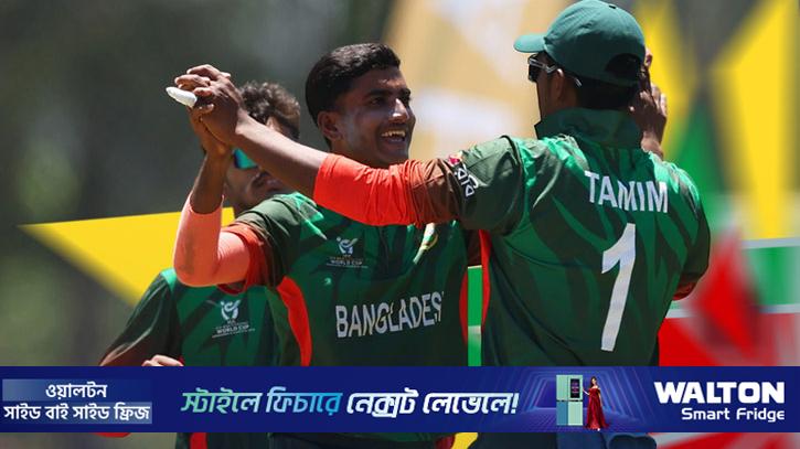 যুক্তরাষ্ট্রকে ১৯৯ রানে অলআউট করল বাংলাদেশ