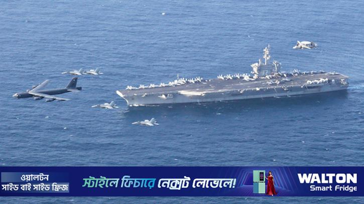 ভেনেজুয়েলার চেয়েও বড় ‘নৌবহর’ দিয়ে ইরানকে হুমকি দিলেন ট্রাম্প