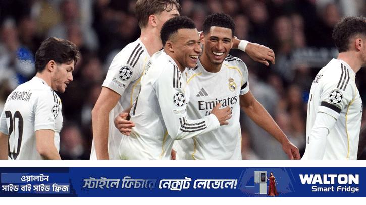 এমবাপ্পের জোড়া গোলে ভিয়ারিয়ালকে হারিয়ে শীর্ষে রিয়াল