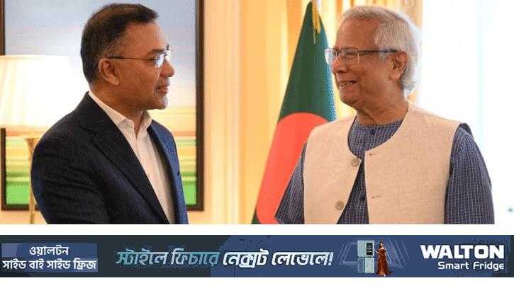 বিকেলে প্রধান উপদেষ্টার সঙ্গে তারেক রহমানের সাক্ষাৎ