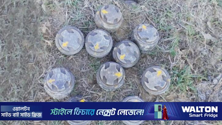 মিয়ানমার সীমান্তে স্থল মাইনের চাপ প্লেট উদ্ধার, এলাকায় আতঙ্ক