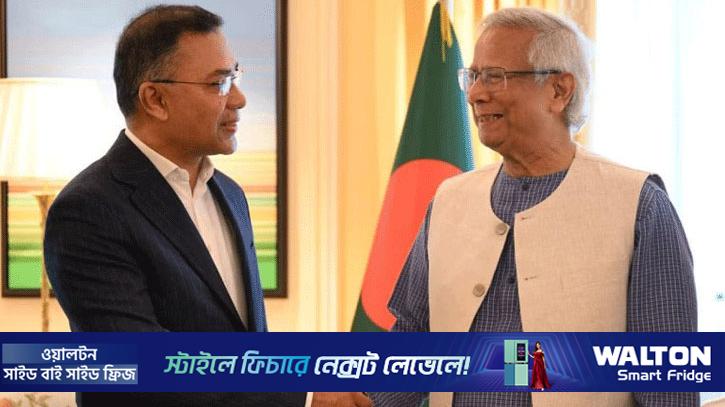 প্রধান উপদেষ্টার সঙ্গে দেখা করতে সপরিবারে যমুনায় তারেক রহমান