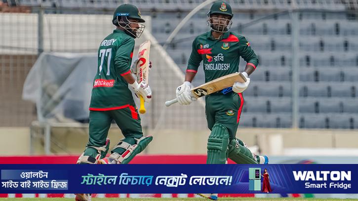 তাওহীদ মোসাদ্দেক লিটনের ফিফটিতে বাংলাদেশের পুঁজি ২৭৪ 