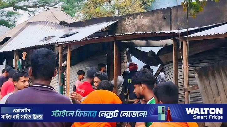 আলফাডাঙ্গার বাজারে আগুন: সিলিন্ডার বিস্ফোরণে নিহত ১