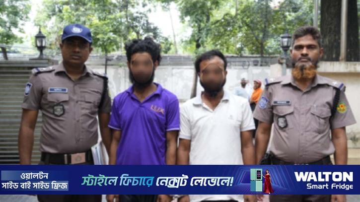 চলন্ত মোটরসাইকেল আরোহীকে ইট ছোড়ার ঘটনায় গ্রেপ্তার ২