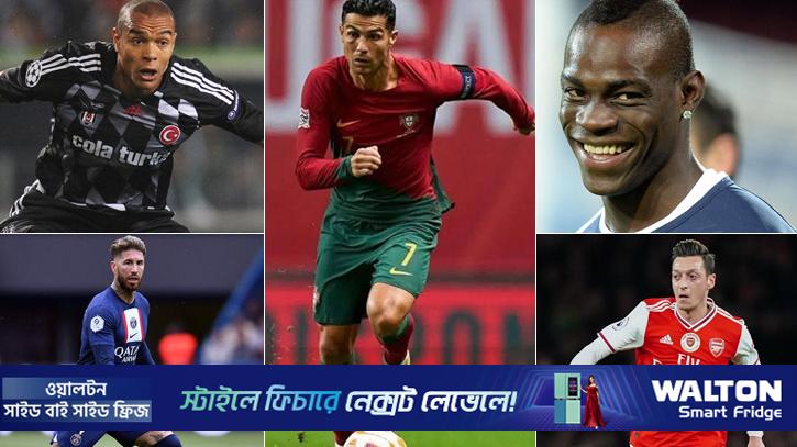 একই অভিনেত্রীর সঙ্গে প্রেমের সম্পর্কে জড়ানো তারকা ফুটবলাররা