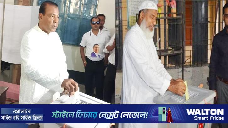 বগুড়া-৬ উপনির্বাচন: ভোট দিলেন বিএনপি ও জামায়াত প্রার্থী