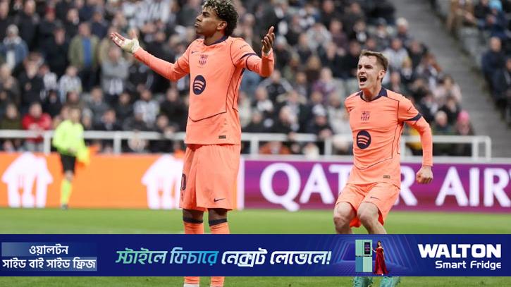 শেষ মুহূর্তের পেনাল্টি গোলে হার এড়াল বার্সেলোনা