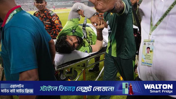 ফিল্ডিং করতে গিয়ে কাঁধে চোট পেয়ে হাসপাতালে হুসাইন তালাত