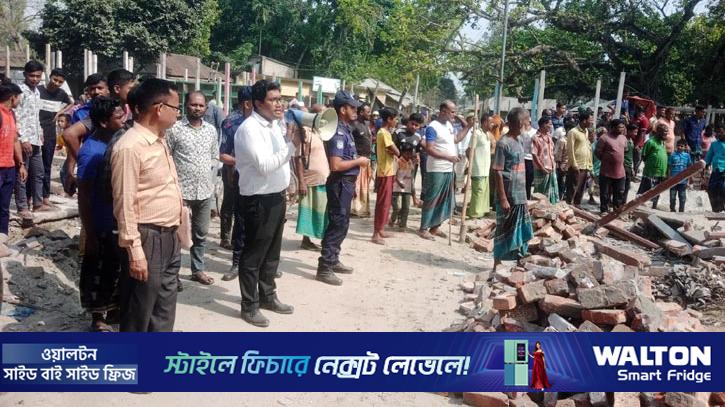 কুড়িগ্রামে সাড়ে ৩ কোটি টাকা মূল্যের খাস জমি উদ্ধার