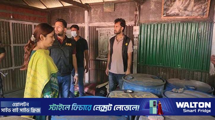 ব্রাহ্মণবাড়িয়ায় মজুদ করা ১০ হাজার লিটার জ্বালানি তেল জব্দ