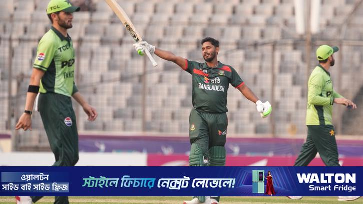 অপেক্ষার প্রহর পেরিয়ে তানজিদের সেঞ্চুরি