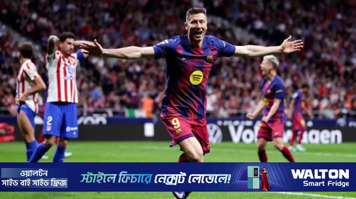 ১০ জনের অ্যাথলেটিকোকে চেপে ধরে জয় বার্সার, হোঁচট খেল রিয়াল