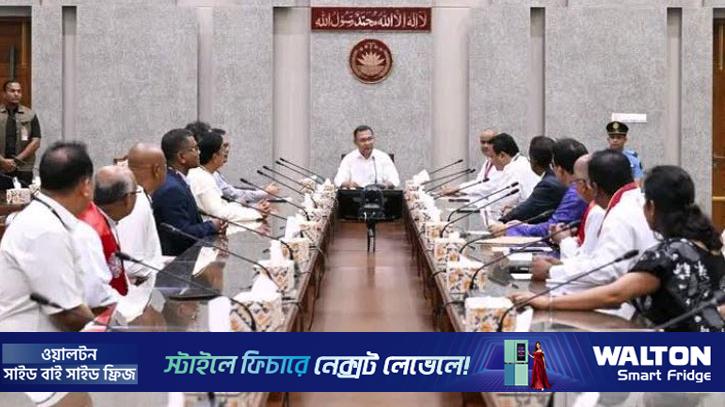 প্রধানমন্ত্রীর সঙ্গে প্রোটেস্ট্যান্ট চার্চের নেতৃবৃন্দের শুভেচ্ছা বিনিময়