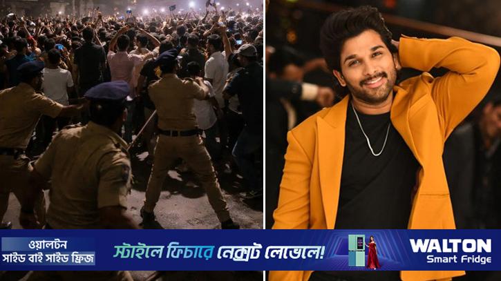 জন্মদিন: ভিড় সামলাতে হিমশিম খান আল্লুর নিরাপত্তারক্ষী-পুলিশ