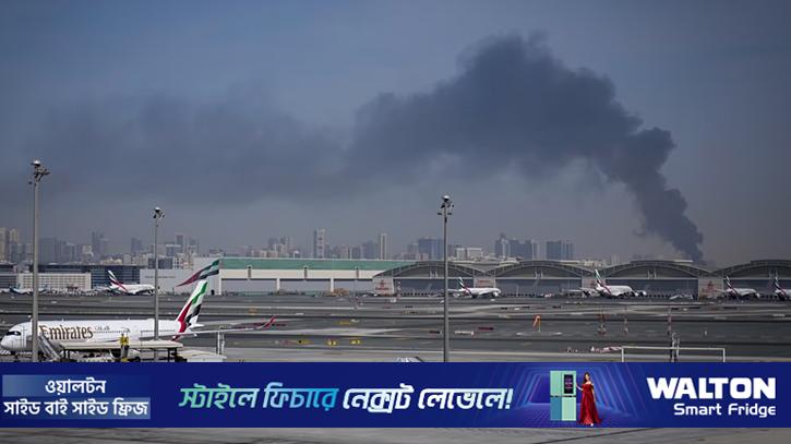 দুবাই বিমানবন্দরে নামতে পারছে না বিমান