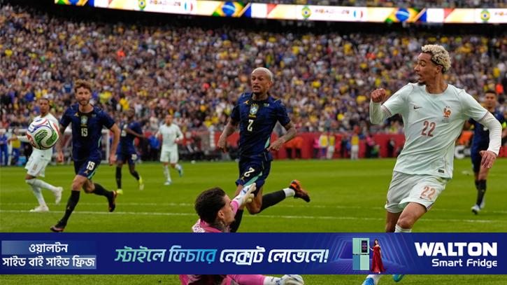 এমবাপ্পের জাদুতে ব্রাজিলকে হারাল ফ্রান্স