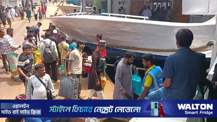 নৌপথে স্বস্তির ঈদযাত্রা, সন্তুষ্ট যাত্রীরা