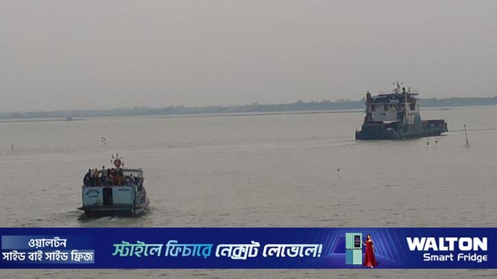 পাটুরিয়া-দৌলতদিয়া রুটে ফেরি চলাচল শুরু